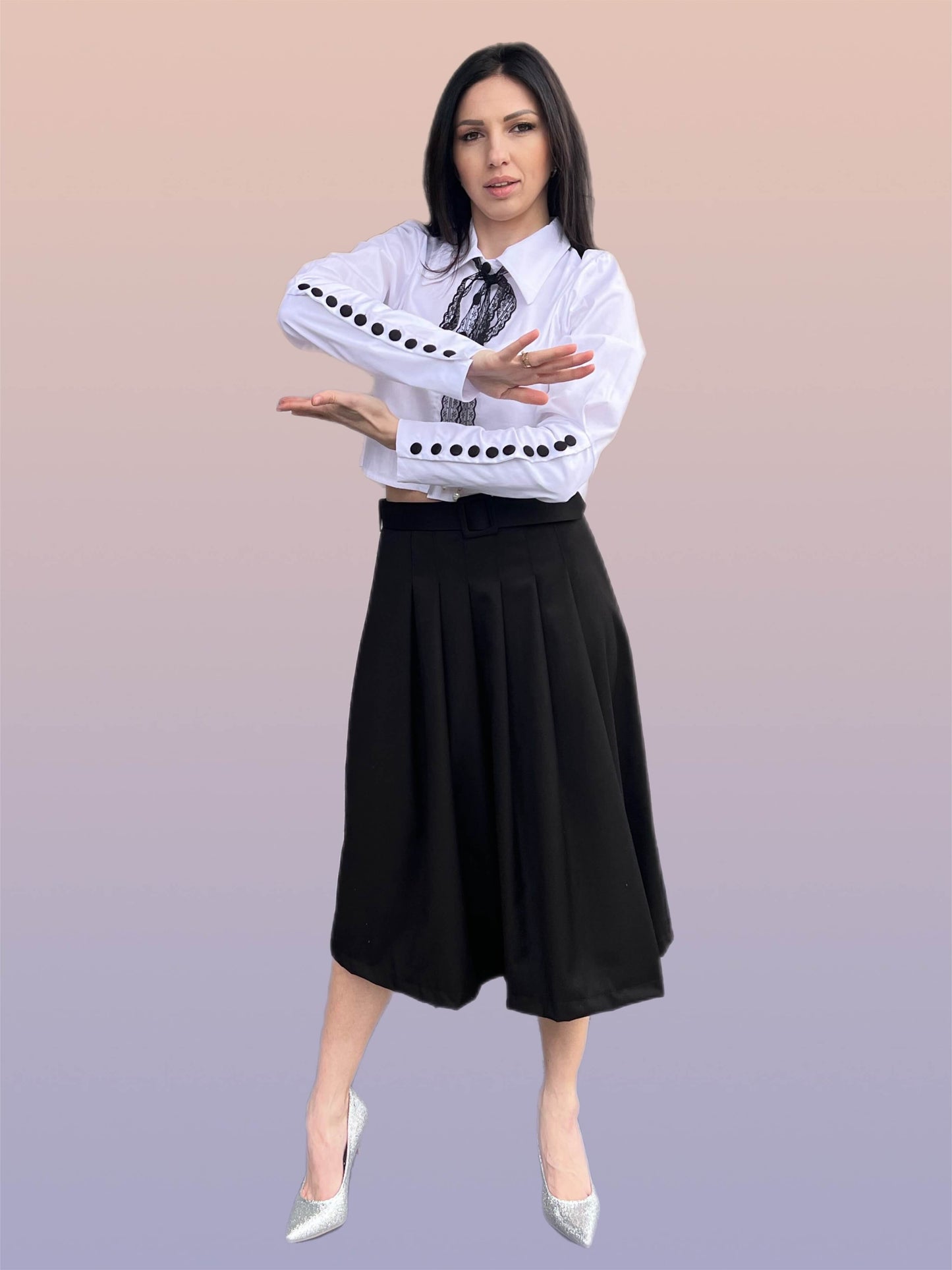 Elegante weiße Bluse