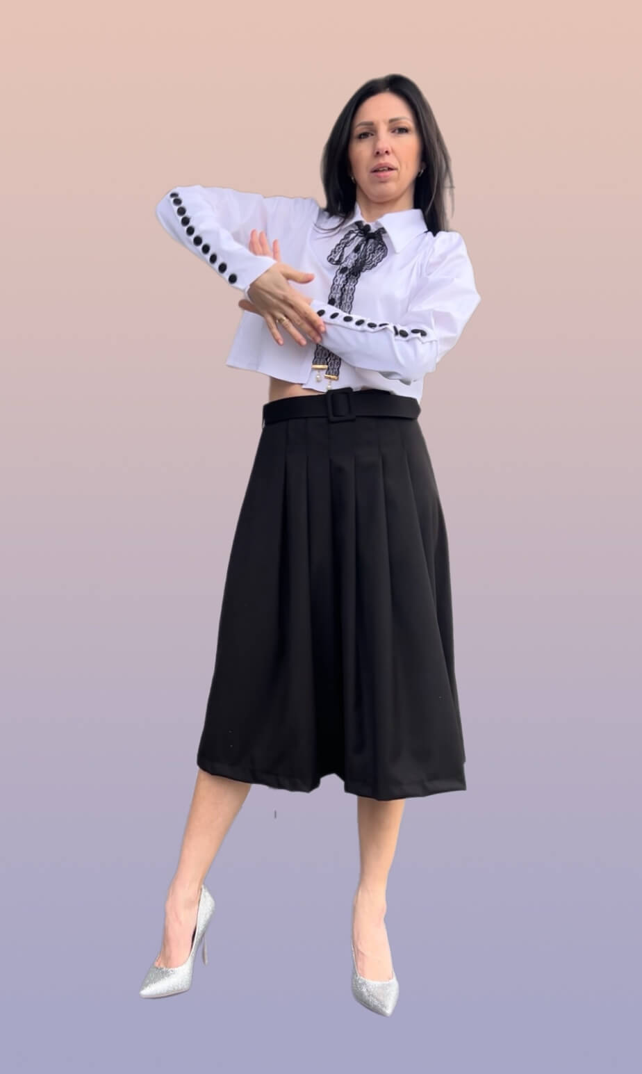 Elegante weiße Bluse