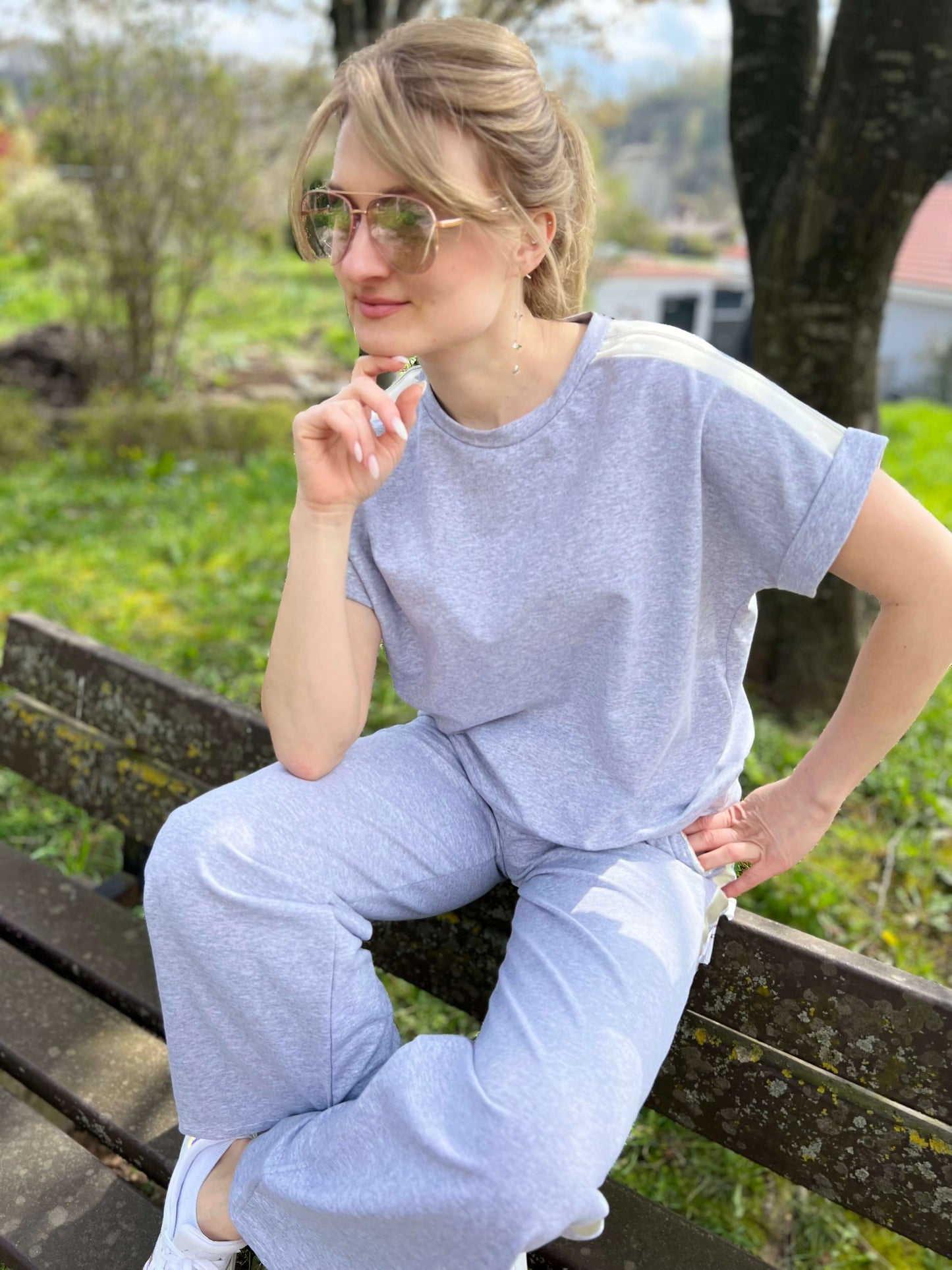 Grauer Anzug "MICHELLE"