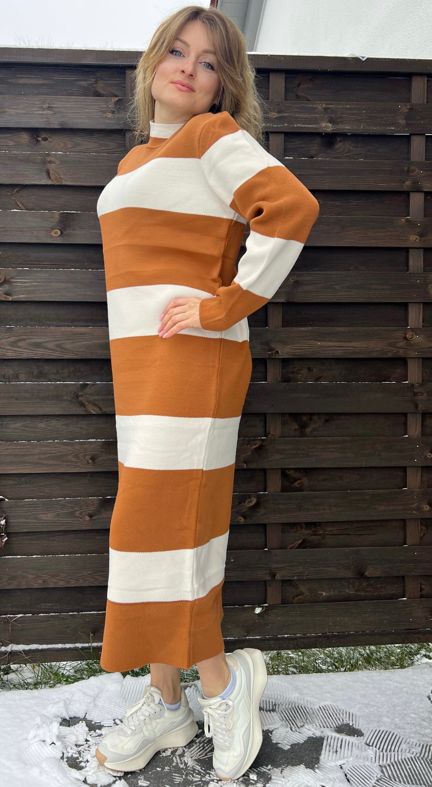 Warmes Strickkleid