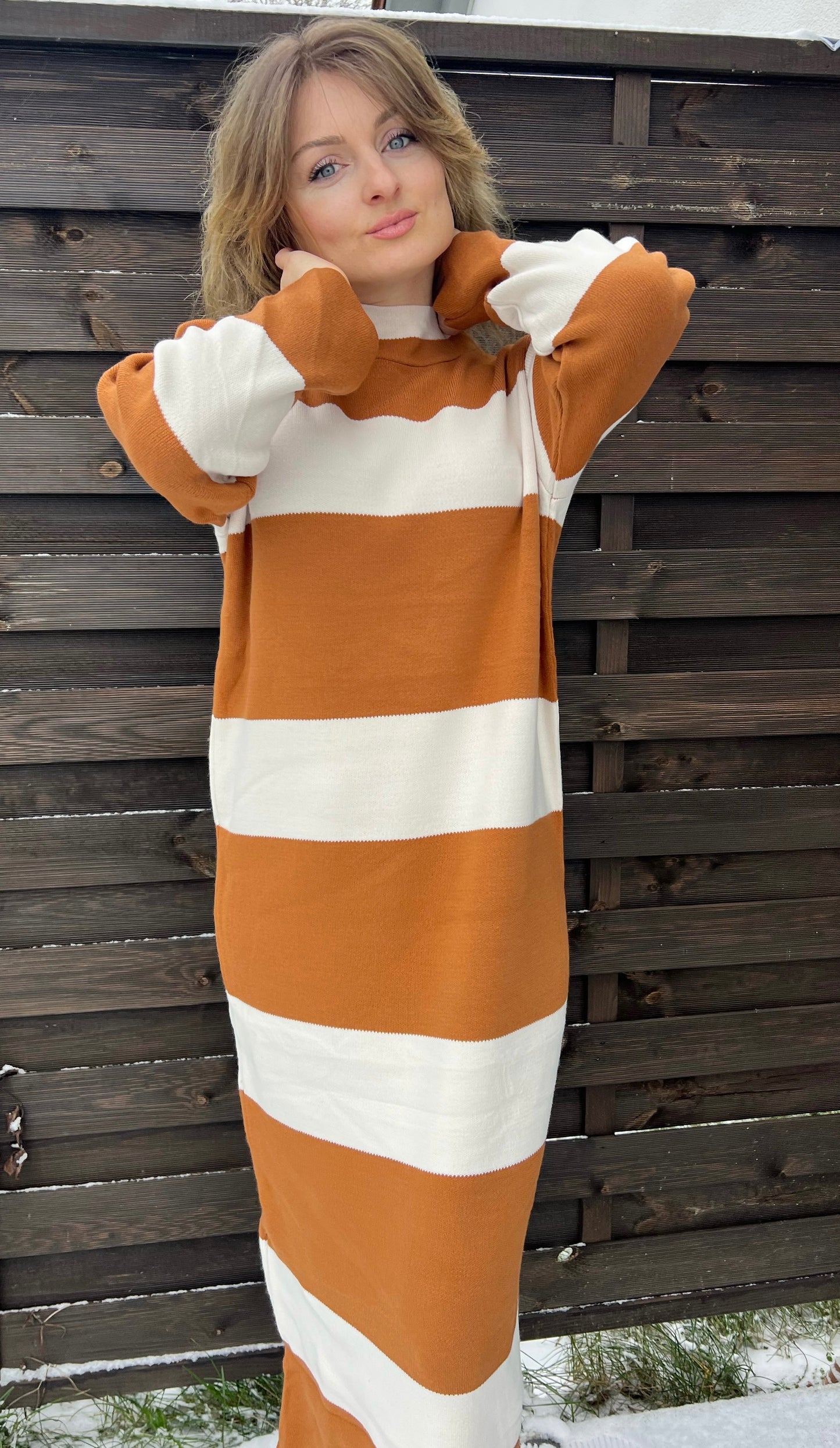 Warmes Strickkleid