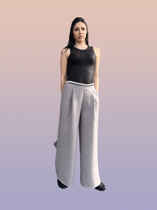 Elegante Hose mit weitem Bein